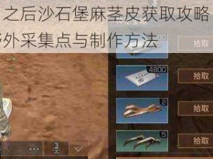 明日之后沙石堡麻茎皮获取攻略：探寻野外采集点与制作方法