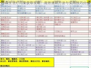 小森生活灯闪果获取攻略：高效速刷方法与实用技巧分享