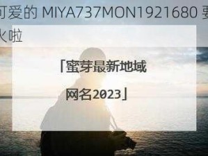 可爱的 MIYA737MON1921680 要火啦