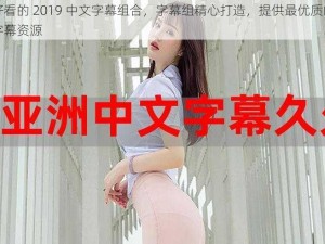 最好看的 2019 中文字幕组合，字幕组精心打造，提供最优质的中文字幕资源