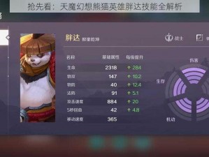 抢先看：天魔幻想熊猫英雄胖达技能全解析