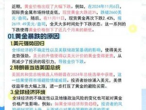 黄金市场震荡在即：关注突破关键点位的重大变化