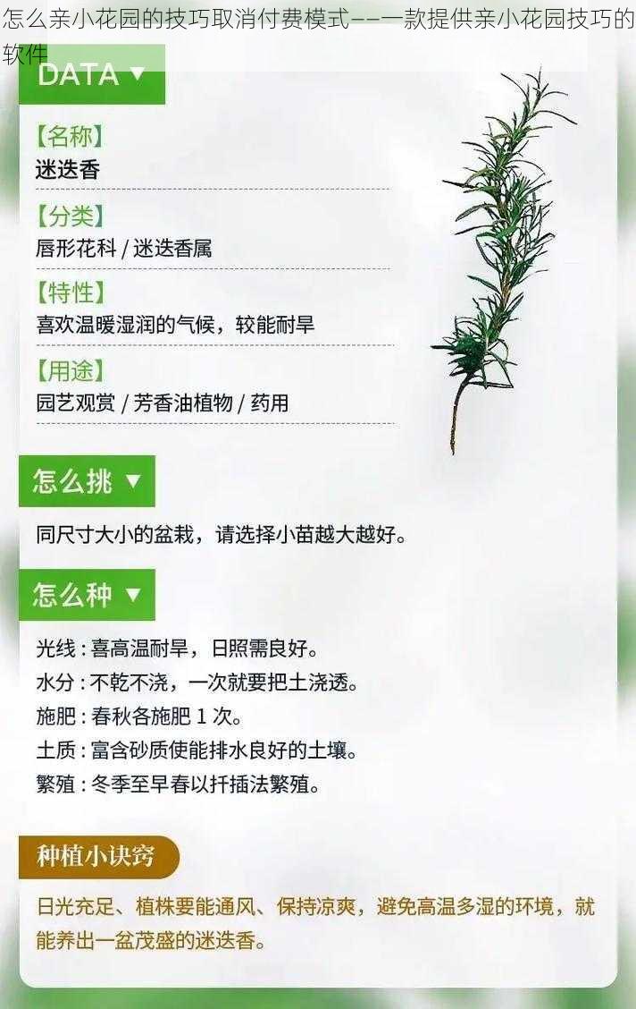 怎么亲小花园的技巧取消付费模式——一款提供亲小花园技巧的软件