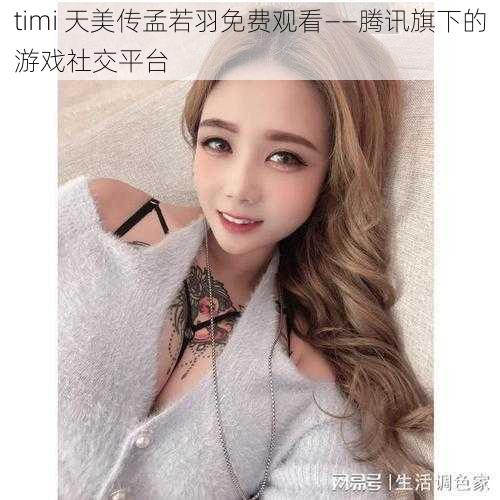 timi 天美传孟若羽免费观看——腾讯旗下的游戏社交平台