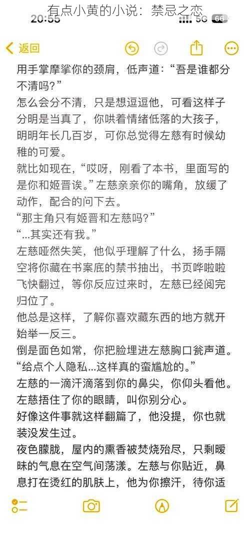 有点小黄的小说：禁忌之恋