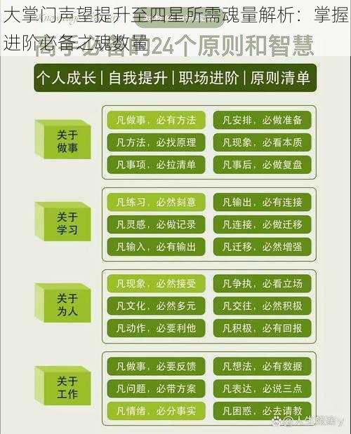 大掌门声望提升至四星所需魂量解析：掌握进阶必备之魂数量