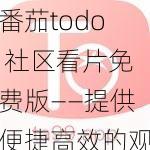 番茄todo 社区看片免费版——提供便捷高效的观影服务