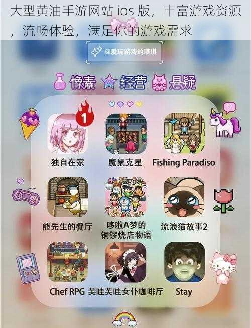 大型黄油手游网站 ios 版，丰富游戏资源，流畅体验，满足你的游戏需求