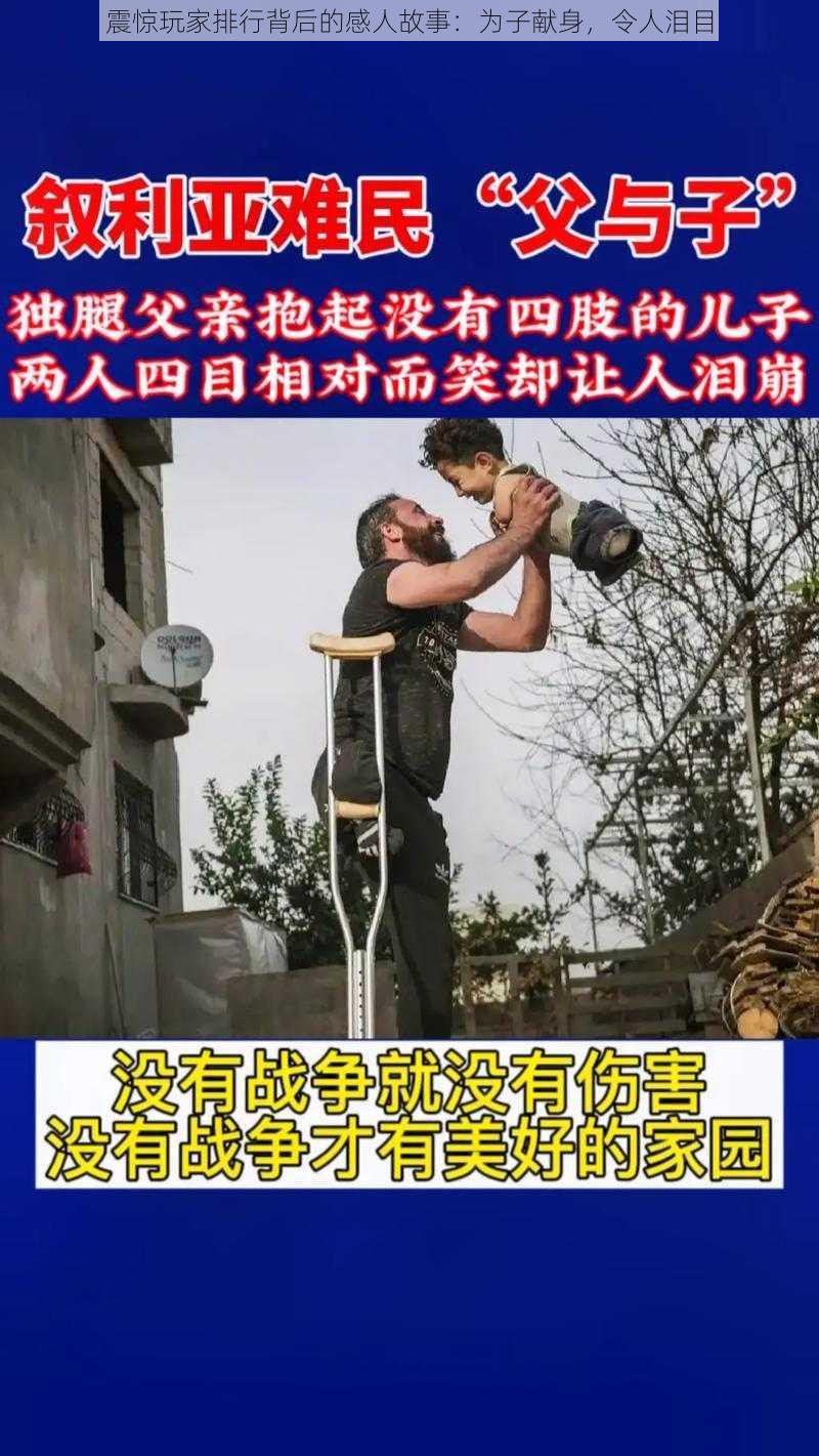 震惊玩家排行背后的感人故事：为子献身，令人泪目