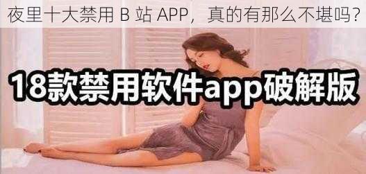 夜里十大禁用 B 站 APP，真的有那么不堪吗？