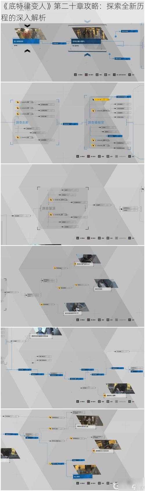 《底特律变人》第二十章攻略：探索全新历程的深入解析