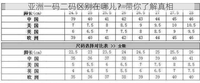 亚洲一码二码区别在哪儿？带你了解真相