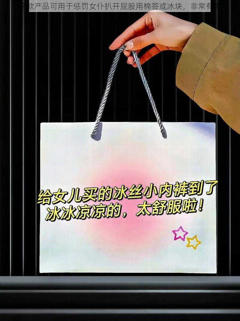 这款产品可用于惩罚女仆扒开屁股用棉签或冰块，非常有趣