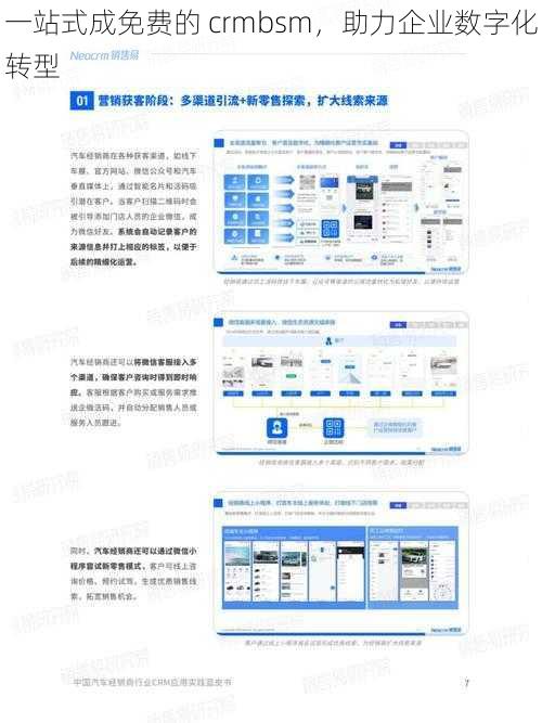 一站式成免费的 crmbsm，助力企业数字化转型