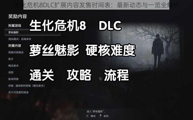 生化危机8DLC扩展内容发售时间表：最新动态与一览全解析