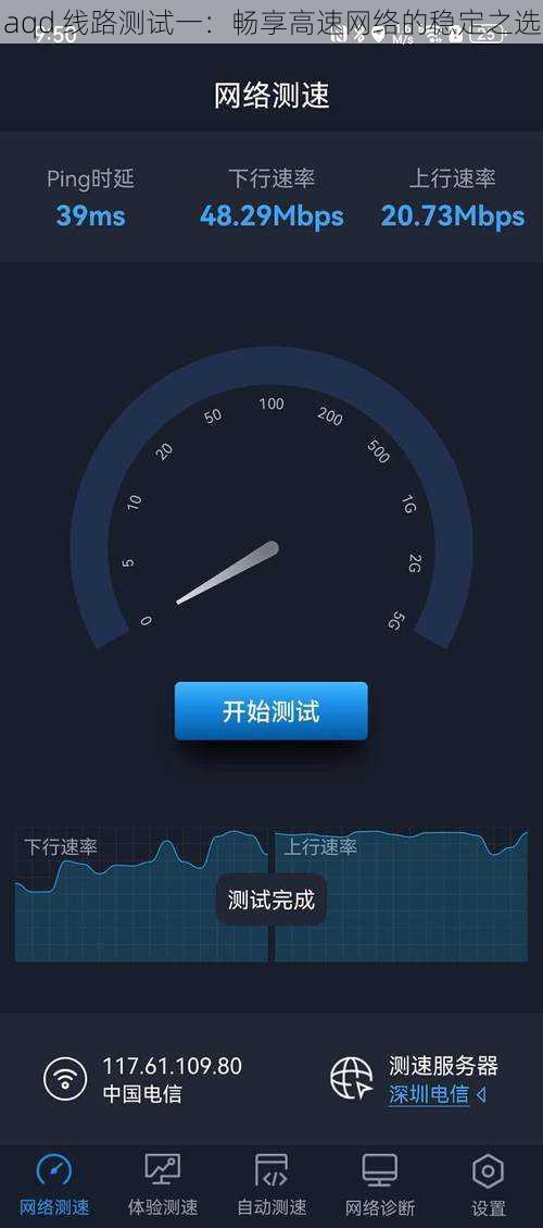 aqd 线路测试一：畅享高速网络的稳定之选