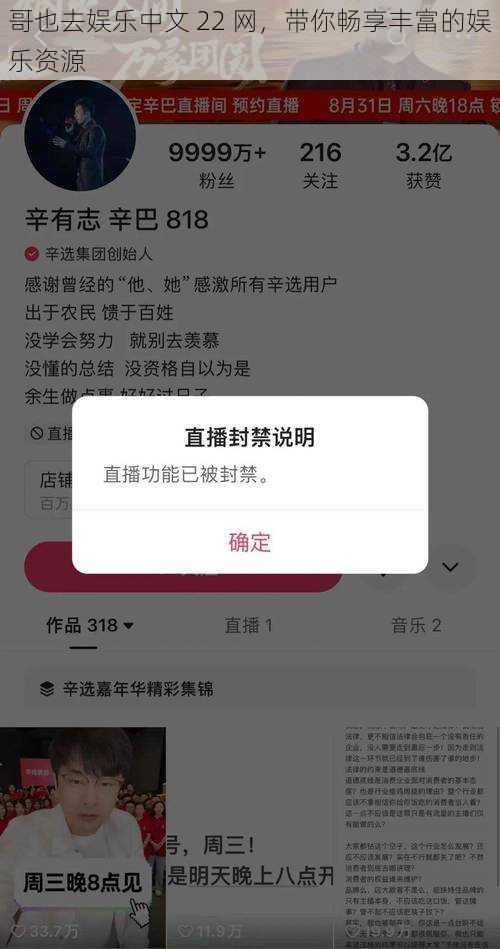 哥也去娱乐中文 22 网，带你畅享丰富的娱乐资源