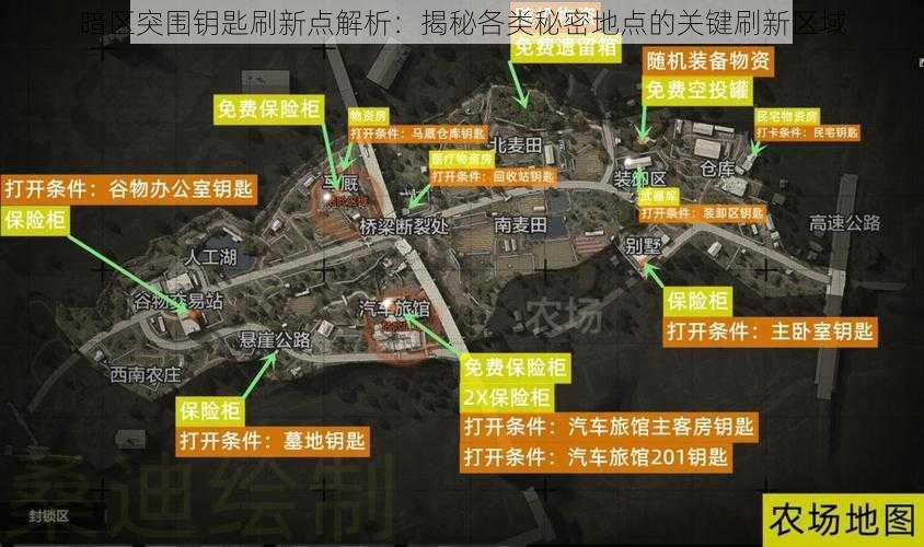 暗区突围钥匙刷新点解析：揭秘各类秘密地点的关键刷新区域