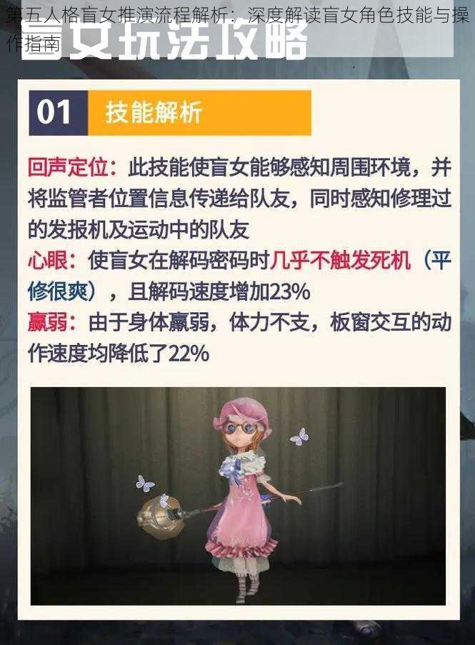 第五人格盲女推演流程解析：深度解读盲女角色技能与操作指南