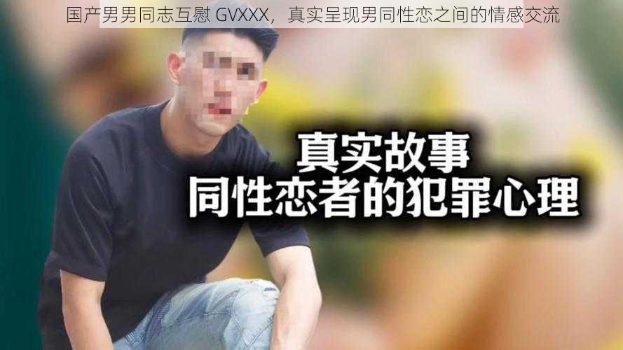 国产男男同志互慰 GVXXX，真实呈现男同性恋之间的情感交流