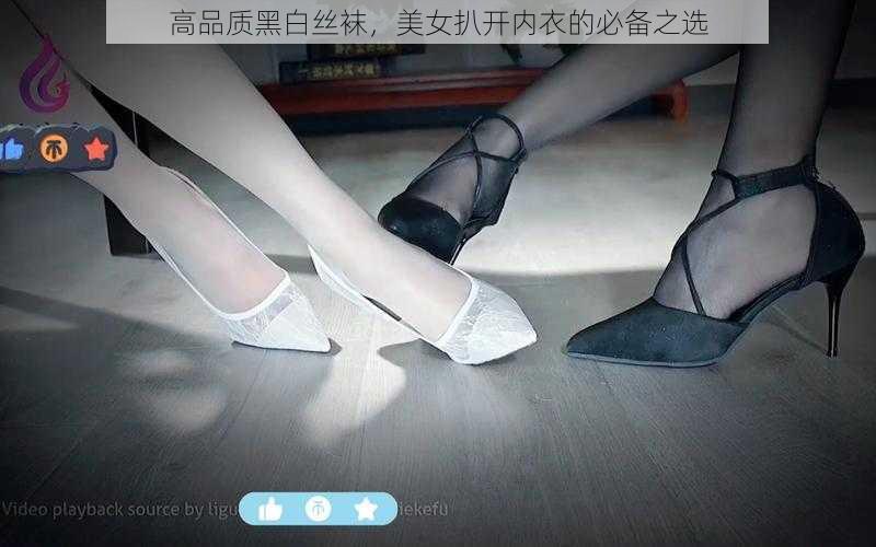 高品质黑白丝袜，美女扒开内衣的必备之选