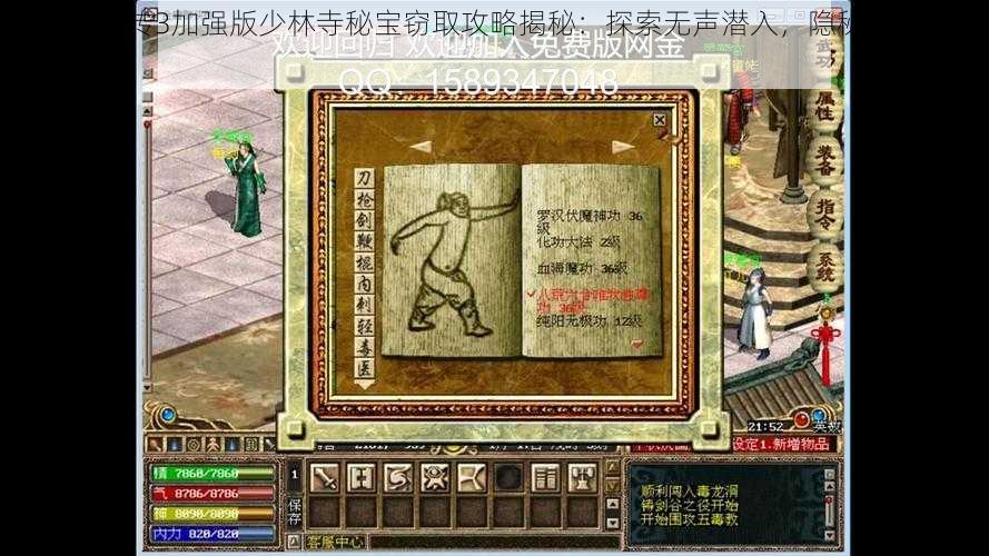 金庸群侠传3加强版少林寺秘宝窃取攻略揭秘：探索无声潜入，隐秘行动大揭秘