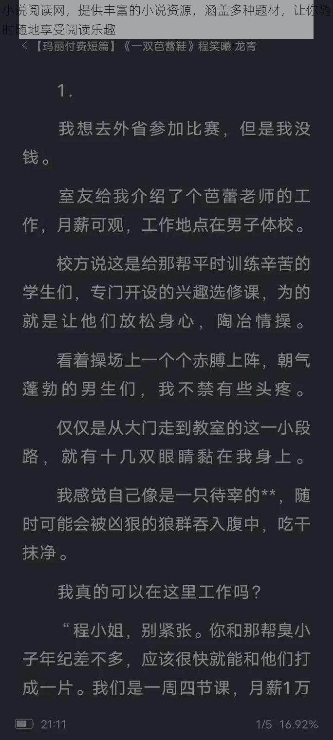 小说阅读网，提供丰富的小说资源，涵盖多种题材，让你随时随地享受阅读乐趣