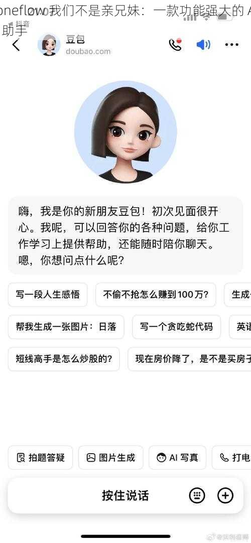 oneflow 我们不是亲兄妹：一款功能强大的 AI 助手