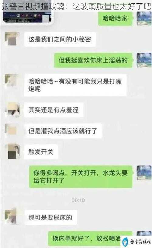 张警官视频撞玻璃：这玻璃质量也太好了吧