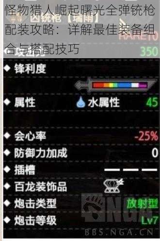 怪物猎人崛起曙光全弹铳枪配装攻略：详解最佳装备组合与搭配技巧
