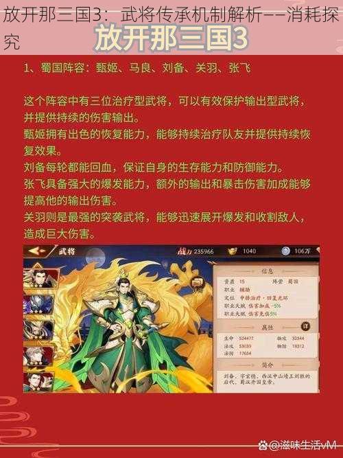 放开那三国3：武将传承机制解析——消耗探究