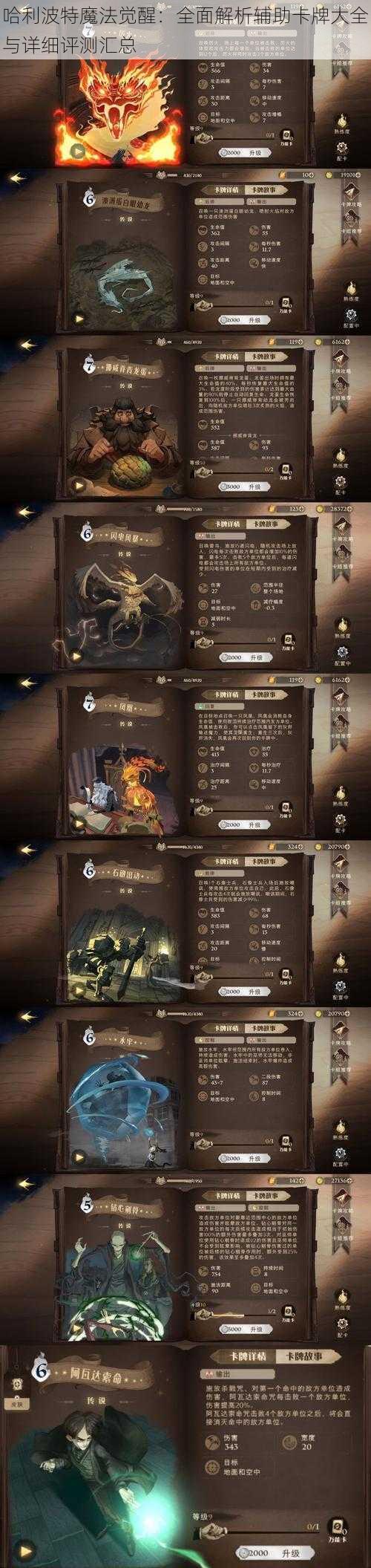 哈利波特魔法觉醒：全面解析辅助卡牌大全与详细评测汇总