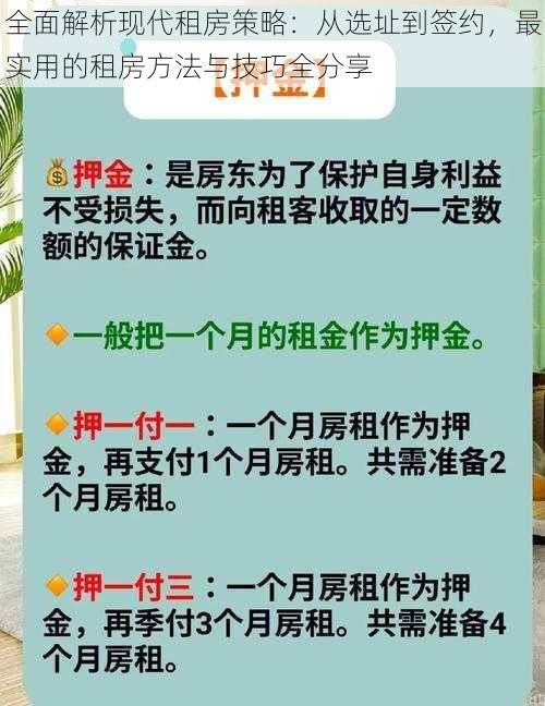 全面解析现代租房策略：从选址到签约，最实用的租房方法与技巧全分享