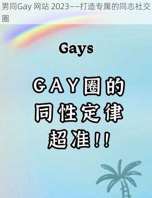 男同Gay 网站 2023——打造专属的同志社交圈