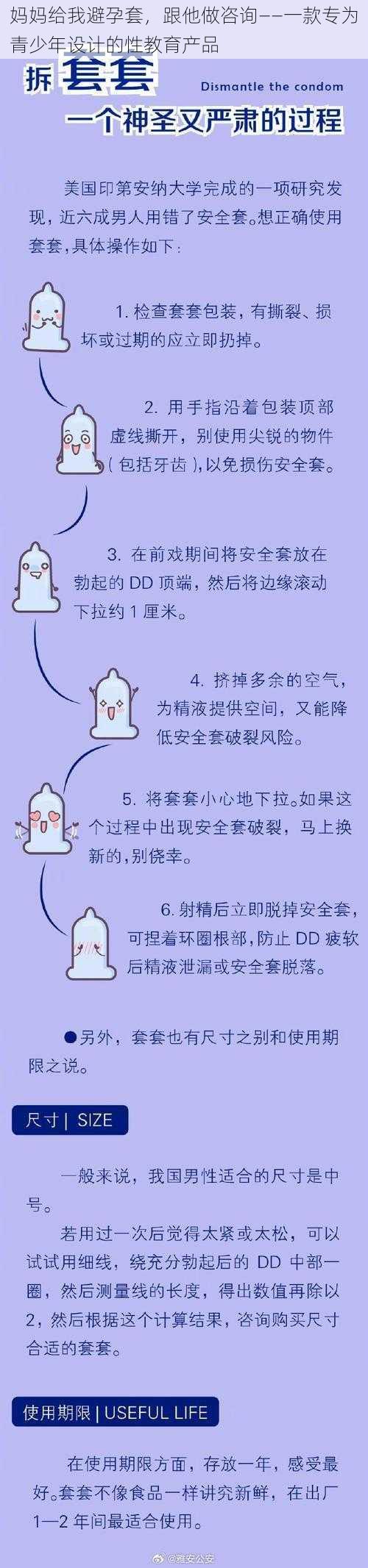 妈妈给我避孕套，跟他做咨询——一款专为青少年设计的性教育产品