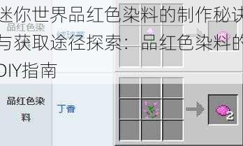 迷你世界品红色染料的制作秘诀与获取途径探索：品红色染料的DIY指南