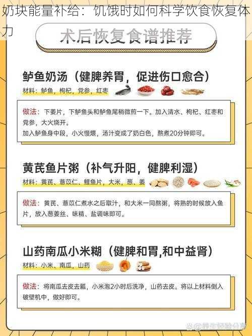 奶块能量补给：饥饿时如何科学饮食恢复体力