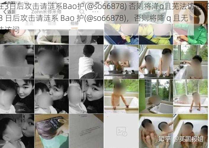 在3日后攻击请涟系Bao护(@so66878) 否则将洚q且芜法访问;在 3 日后攻击请涟系 Bao 护(@so66878)，否则将降 q 且无法访问