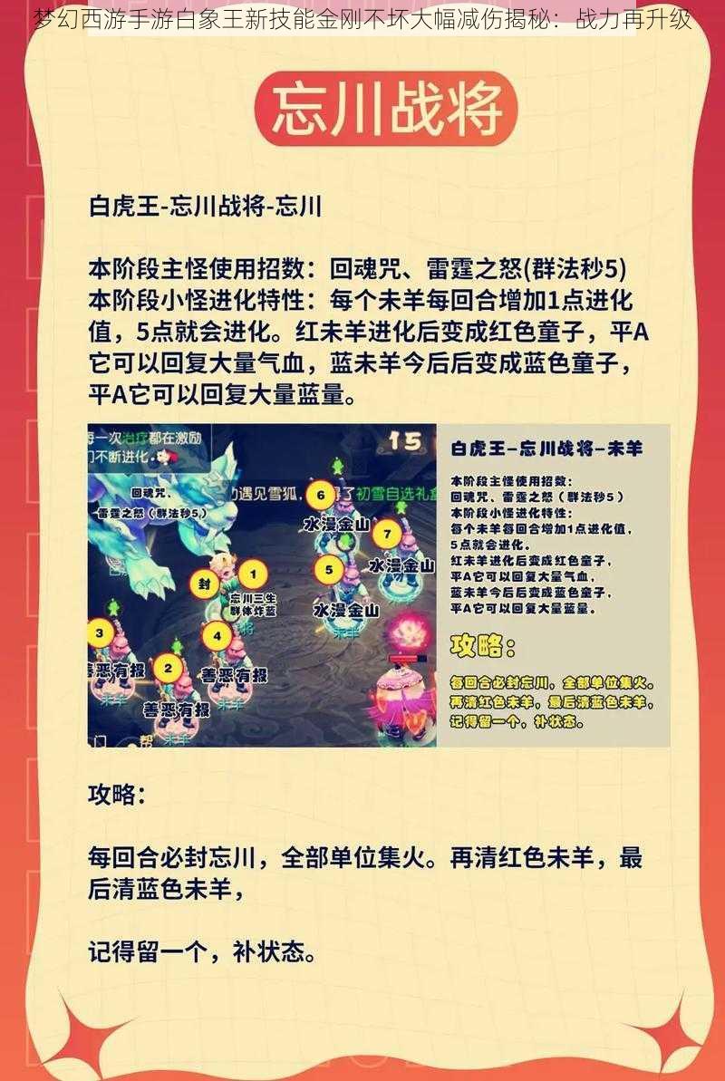 梦幻西游手游白象王新技能金刚不坏大幅减伤揭秘：战力再升级