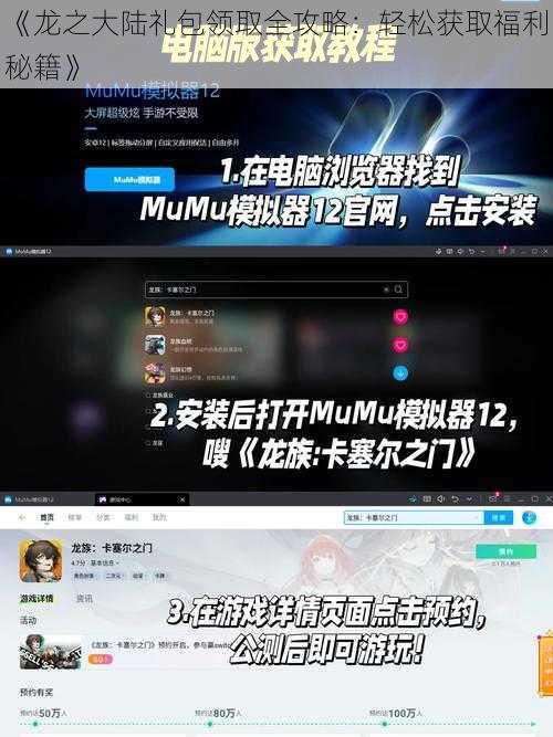 《龙之大陆礼包领取全攻略：轻松获取福利秘籍》