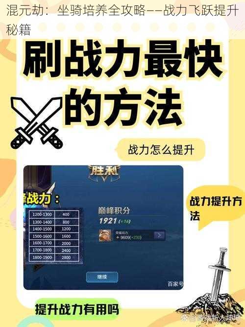 混元劫：坐骑培养全攻略——战力飞跃提升秘籍