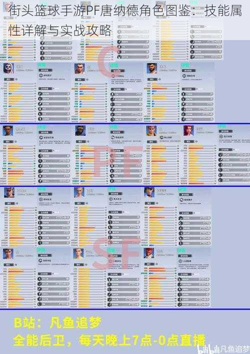 街头篮球手游PF唐纳德角色图鉴：技能属性详解与实战攻略