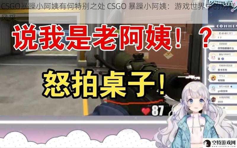 CSGO暴躁小阿姨有何特别之处 CSGO 暴躁小阿姨：游戏世界中的别样风采