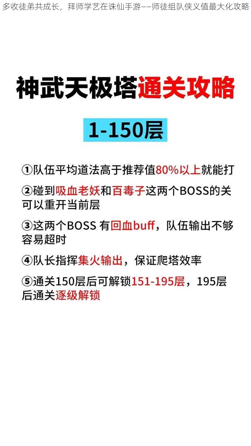 多收徒弟共成长，拜师学艺在诛仙手游——师徒组队侠义值最大化攻略