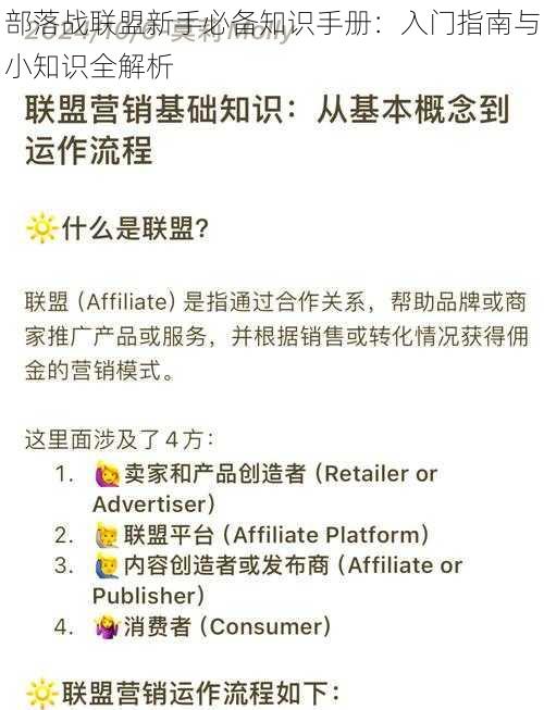 部落战联盟新手必备知识手册：入门指南与小知识全解析