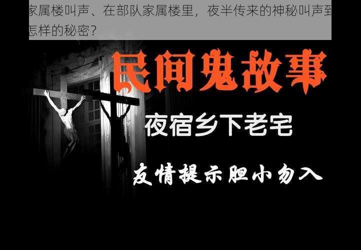 部队家属楼叫声、在部队家属楼里，夜半传来的神秘叫声到底隐藏着怎样的秘密？