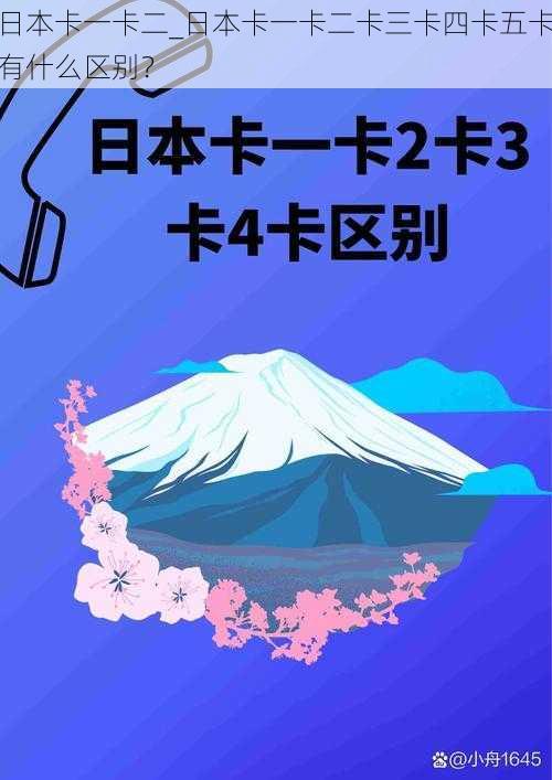 日本卡一卡二_日本卡一卡二卡三卡四卡五卡有什么区别？