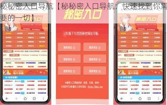 秘秘密入口导航【秘秘密入口导航：快速找到你需要的一切】