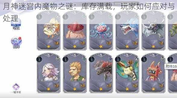 月神迷宫内魔物之谜：库存满载，玩家如何应对与处理