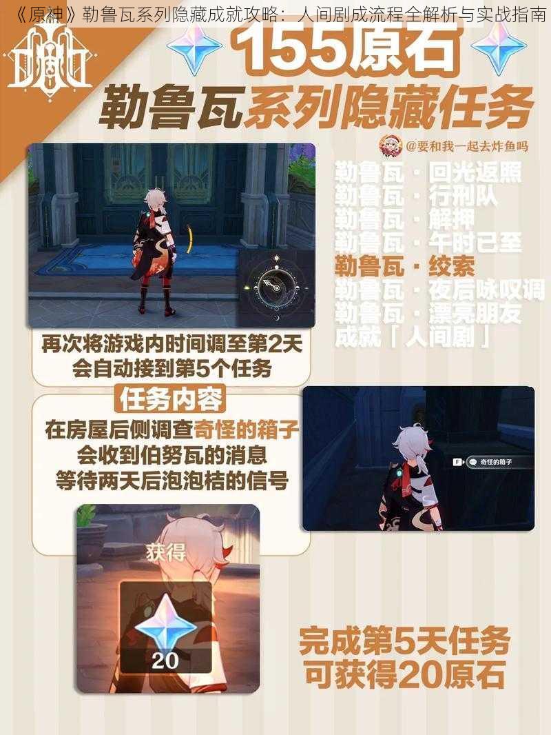 《原神》勒鲁瓦系列隐藏成就攻略:人间剧成流程全解析与实战指南